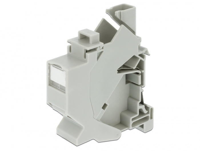 Delock 86292 Keystone Mounting For Din Rail With Dust Cover