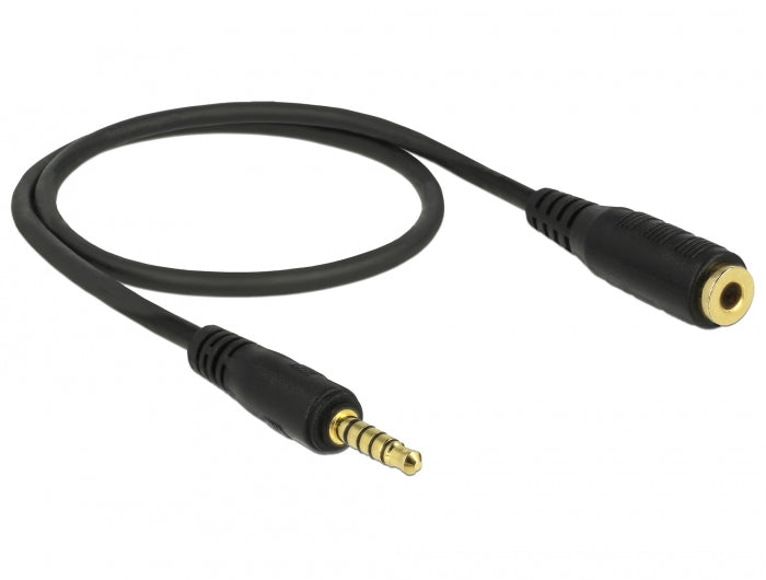 Delock 85700 Extension Cable Stereo Jack 3.5 Mm 5 Pin Male To Female 0.5 M