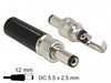 Delock 89916 Connector Dc 5.5 X 2.5 Mm With 12.0 Mm Length