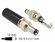 Delock 89915 Connector Dc 5.5 X 2.1 Mm With 12.0 Mm Length