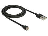 Delock 85724 Magnetic Usb Data And Charging Cable Black 1.1 M