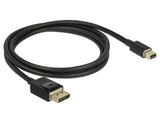 Delock 84927 Mini Displayport To Displayport Cable 8K 60 Hz 1 M Dp 8K Certified