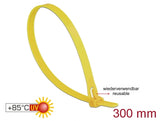 Delock 18761 Cable Ties Heat-Resistant L 300 X W 7.6 Mm 100 Pieces Yellow