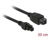 Delock 85377 Micro Fit 3.0 4 Pin Extension Cable Male > Female 30 Cm