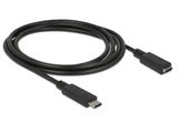 Delock 85534 Usb 10 Gbps Extension Cable Usb Type-C™ Male To Female 1,5 M 4K