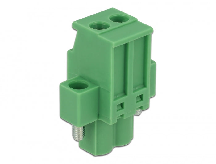 Delock 65931 Terminal Block Set For Din Rail 2 Pin With Screw Lock