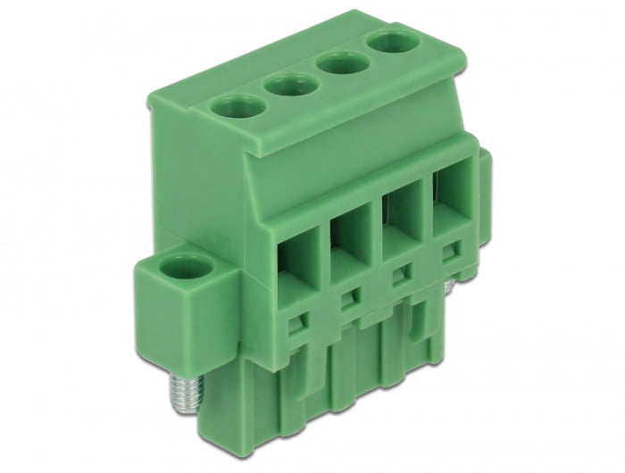 Delock 65936 Terminal Block Set For Din Rail 4 Pin With Screw Lock