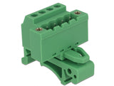 Delock 65936 Terminal Block Set For Din Rail 4 Pin With Screw Lock