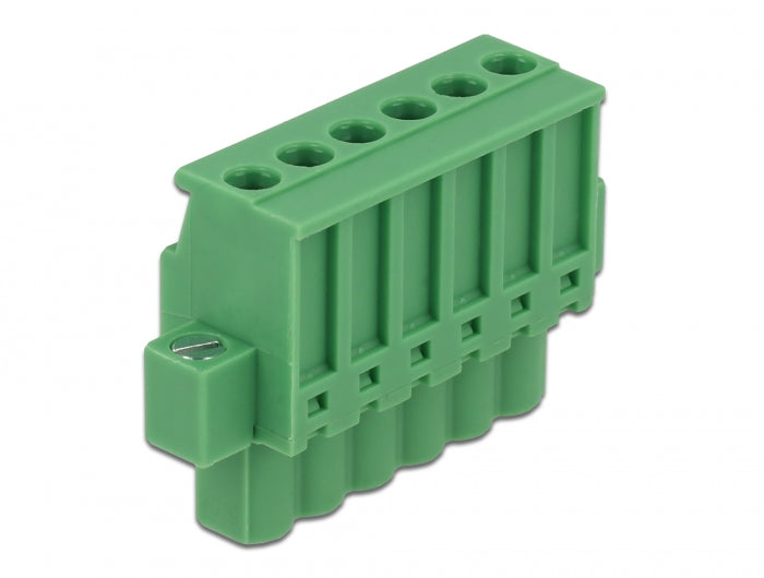 Delock 65942 Terminal Block Set For Din Rail 6 Pin With Screw Lock