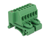 Delock 65942 Terminal Block Set For Din Rail 6 Pin With Screw Lock