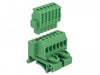 Delock 65942 Terminal Block Set For Din Rail 6 Pin With Screw Lock