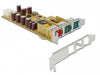 Delock 89655 Poweredusb Pci Express X1 Card > 1 X 24 V + 2 X 12 V