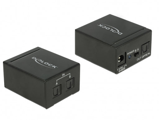 Delock 18767 Toslink Switch 2 X Toslink In To 1 X Toslink Out