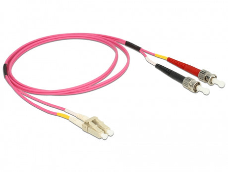 Delock 84685 Cable Optical Fibre Lc > St Multi-Mode Om4 1 M