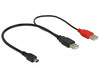 Delock 83178 Cable 2 X Usb 2.0-A Male > Usb Mini 5-Pin