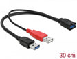 Delock 83176 Cable Usb 3.0 Type A Male + Usb Type A Male