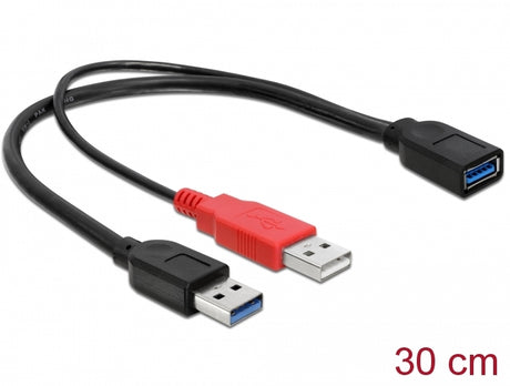 Delock 83176 Cable Usb 3.0 Type A Male + Usb Type A Male