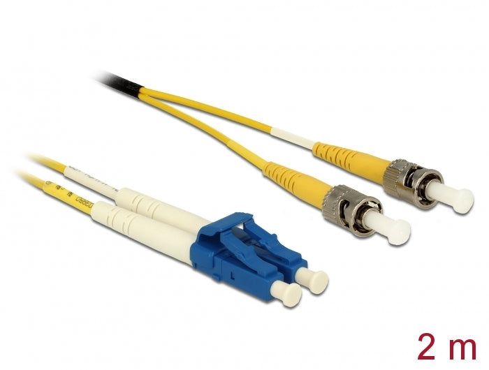 Delock 84612 Cable Optical Fibre Lc > St Singlemode Os2 2 M