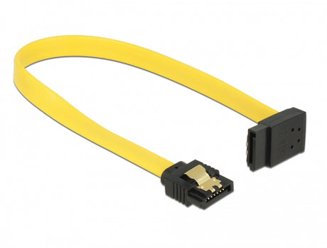 Delock 82799 Sata 6 Gb/S Cable Straight To Upwards Angled 20 Cm Yellow