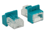 Delock 86425 Rj45 Secure Clip With Plug Set 6 Pieces