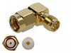 Delock 89956 Adapter Rp-Sma Plug To Rp-Sma Jack 90° 10 Ghz