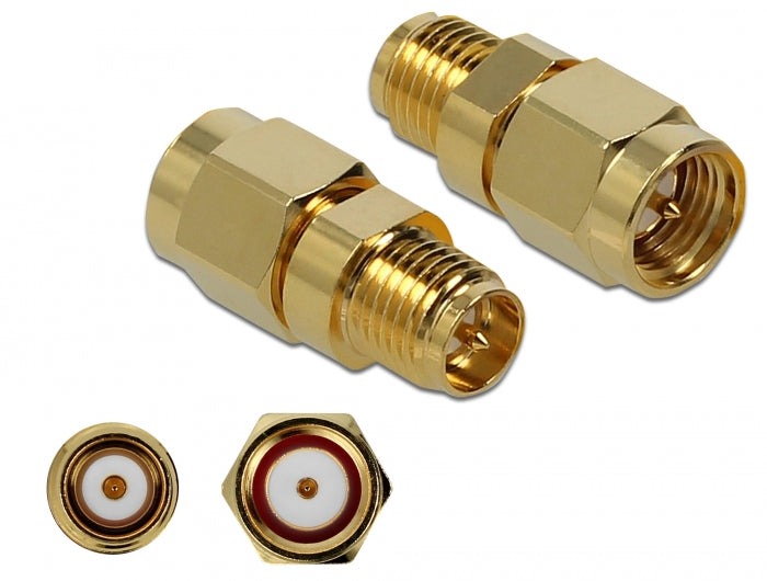 Delock 89973 Adapter Sma Plug To Rp-Sma Jack 10 Ghz