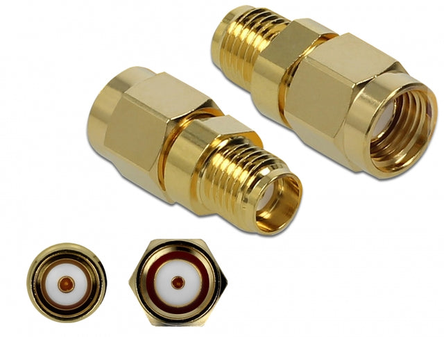 Delock 89976 Adapter Rp-Sma Plug To Sma Jack 10 Ghz