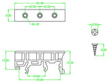 Delock 65961 Din Rail Clip For Pcb 4 Pieces