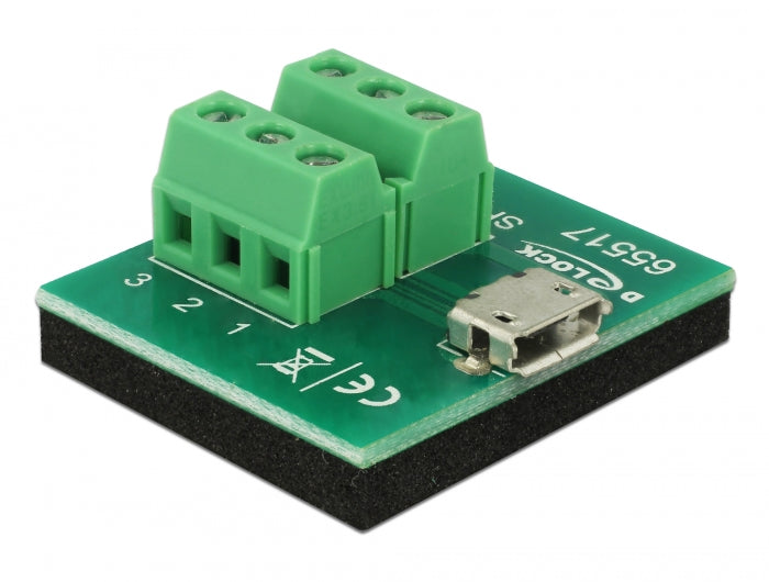 Delock 65517 Adapter Micro Usb Female > Terminal Block 6 Pin