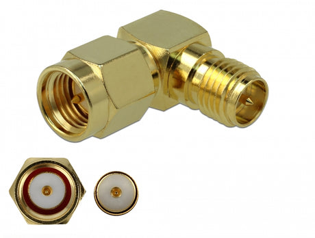 Delock 89967 Adapter Sma Male To Rp-Sma Female 90° 3 Ghz