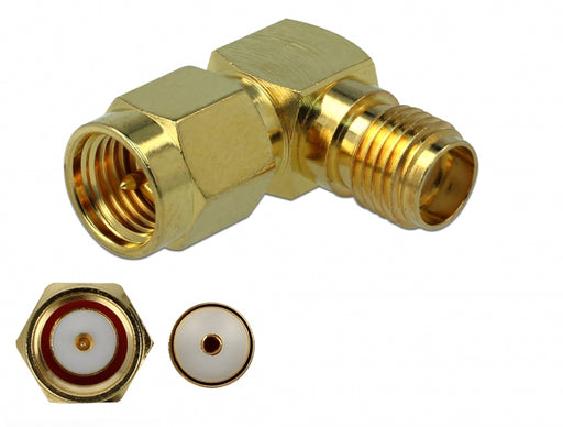 Delock 89994 Adapter Sma Male To Sma Female 90° 3 Ghz