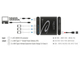 Delock 41431 Usb Charger Usb Type-C Pd + 3 X Usb Type-A Qualcomm Quick Charge