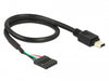 Delock 83170 Cable Usb 2.0 Pin Header Female 5 Pin