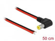 Delock 85750 Cable Dc 5.5 X 2.5 Mm Male To Open Wire Ends 50 Cm Angled