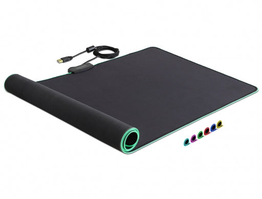 Delock 12555 Usb Mouse Pad 920 X 303 X 3 Mm With Rgb Illumination