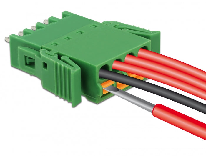 Delock 65970 Terminal Block Set For Pcb 4 Pin 3.81 Mm Pitch Vertical