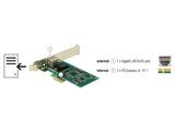 Delock 89943 Pci Express X1 Card 1 X Rj45 Gigabit Lan I82574