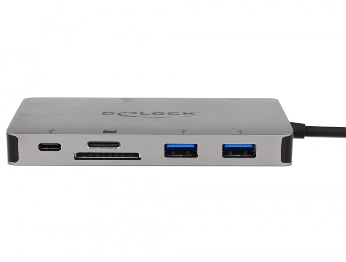 Delock 87735 Usb Type-C™ Docking Station 4K - Hdmi / Vga / Usb 3.1 / Sd / Lan