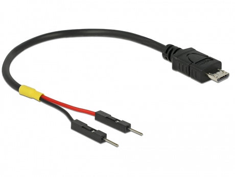 Delock 85406 Usb Power Cable Micro-B To 2 X Pin Header Male Separate Power