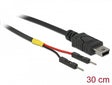 Delock 85414 Usb Power Cable Mini-B To 2 X Pin Header Male Separate Power 30 Cm