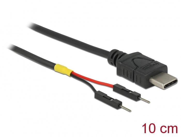 Delock 85418 Usb Power Cable Type-C To 2 X Pin Header Male Separate Power 10 Cm