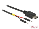 Delock 85418 Usb Power Cable Type-C To 2 X Pin Header Male Separate Power 10 Cm