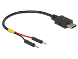 Delock 85418 Usb Power Cable Type-C To 2 X Pin Header Male Separate Power 10 Cm