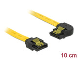 Delock 83957 Sata 6 Gb/S Cable Straight To Left Angled 10 Cm Yellow