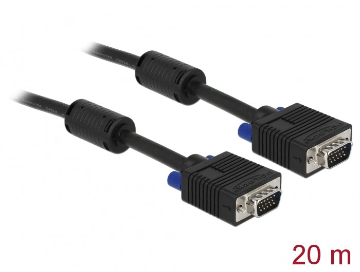 Delock 82562 Svga Cable Male To Male 20 M