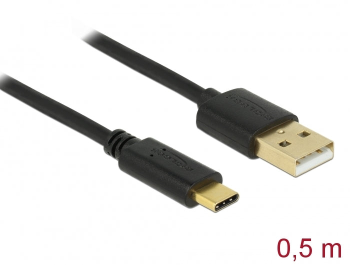 Delock 83326 Usb 2.0 Cable Type-A To Type-C 0.5 M