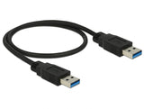 Delock 85059 Cable Usb 3.0 Type-A Male > Usb 3.0 Type-A Male 0.5 M Black