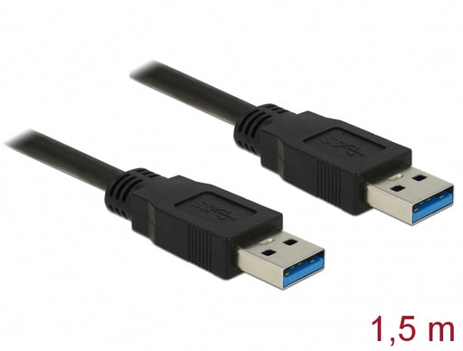 Delock 85061 Cable Usb 3.0 Type-A Male > Usb 3.0 Type-A Male 1.5 M Black