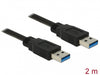 Delock 85062 Cable Usb 3.0 Type-A Male > Usb 3.0 Type-A Male 2.0 M Black