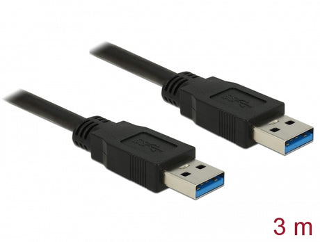 Delock 85063 Cable Usb 3.0 Type-A Male > Usb 3.0 Type-A Male 3.0 M Black